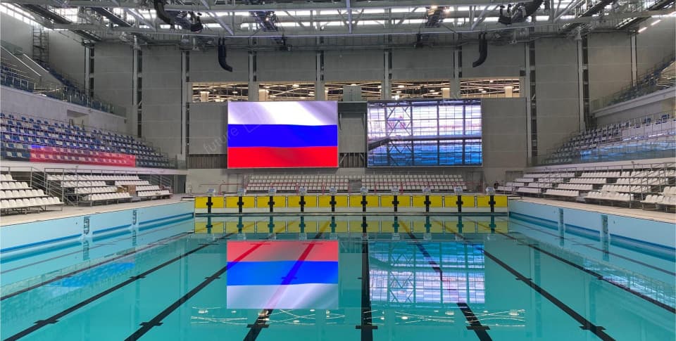 6 светодиодных экранов для Дворца водных видов спорта, город Екатеринбург