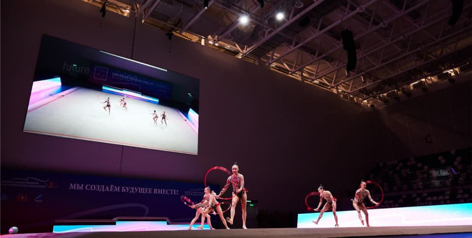 Видеоборта и светодиодный экран для Центра художественной гимнастики