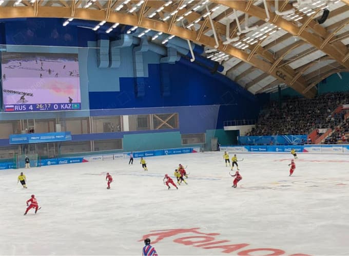 Светодиодные экраны на стадионе Енисей в городе Красноярск