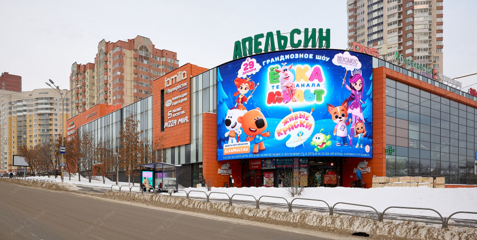 Светодиодный медиафасад производства Future Vision